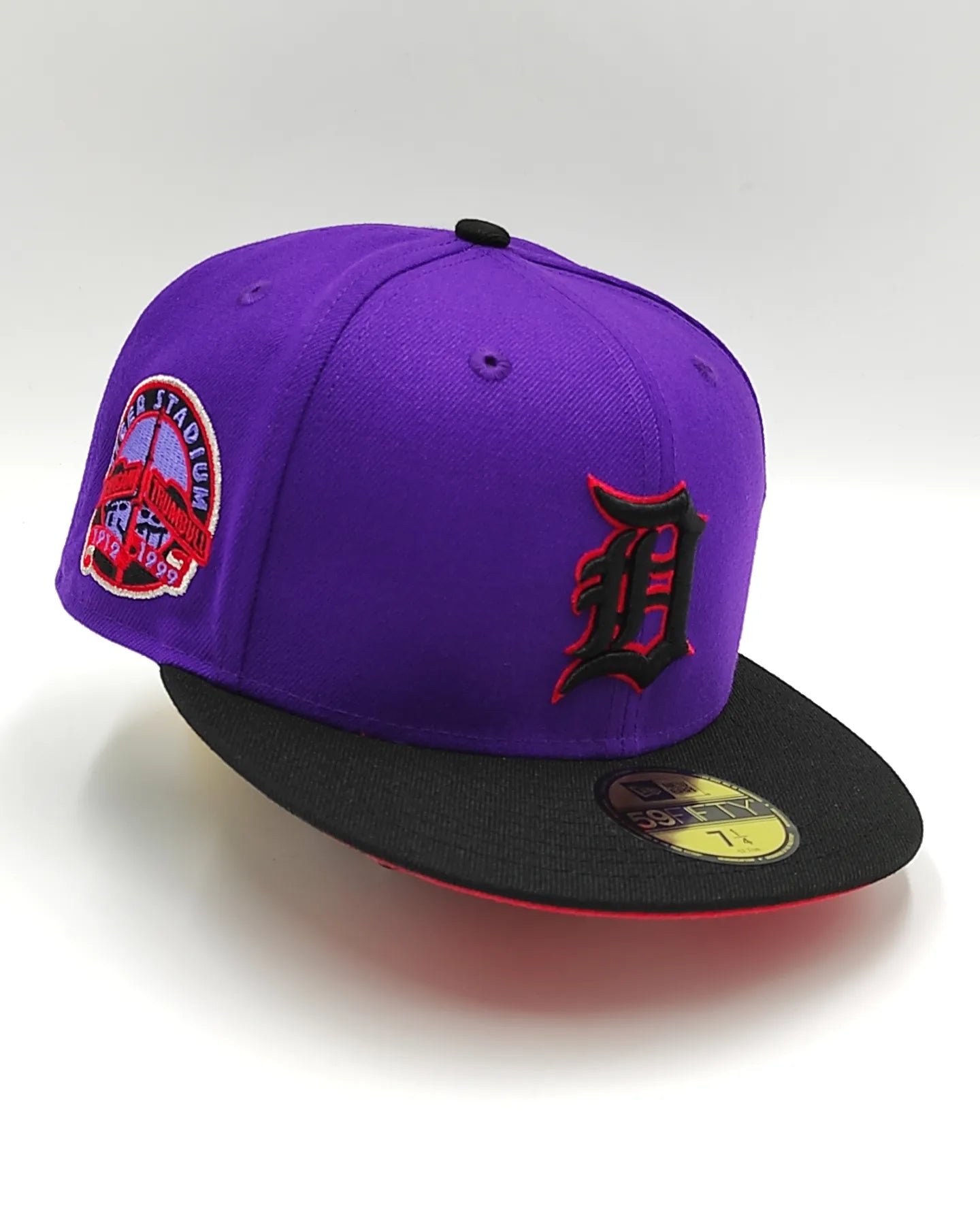 NEW ERA 59FIFTY FITTED T-DOT DETROIT TIGERS STADIUM PATCH HAT - PURPLE,  BLACK, RED, Men's Fashion, Watches & Accessories, Cap & Hats on Carousell