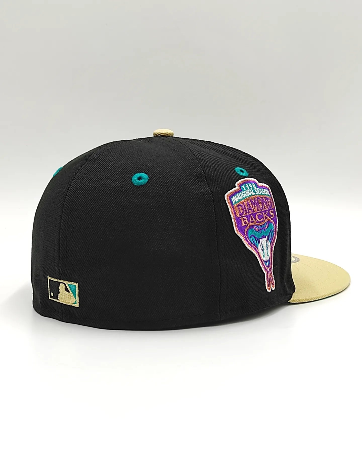 New Era 59fifty big easy Arizona Diamond 1998 inaugural season patch hat - black, tan