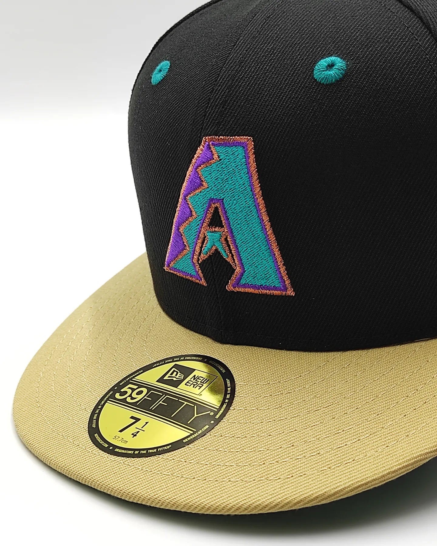 New Era 59fifty big easy Arizona Diamond 1998 inaugural season patch hat - black, tan