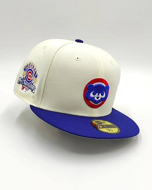 New Era Chicago Cubs Throwback White 59FIFTY Fitted