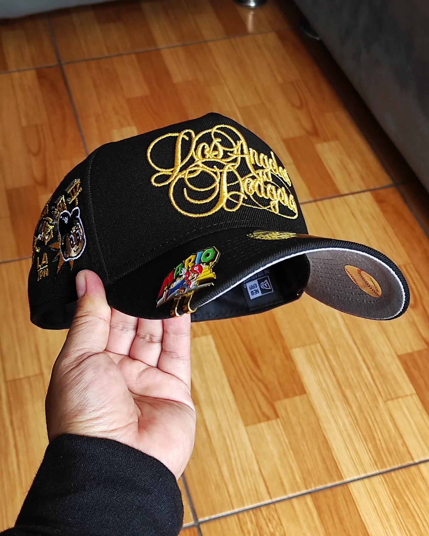 New Era Los Angeles Dodgers SCRIPT gold premium 9 FORTY A-FRAME