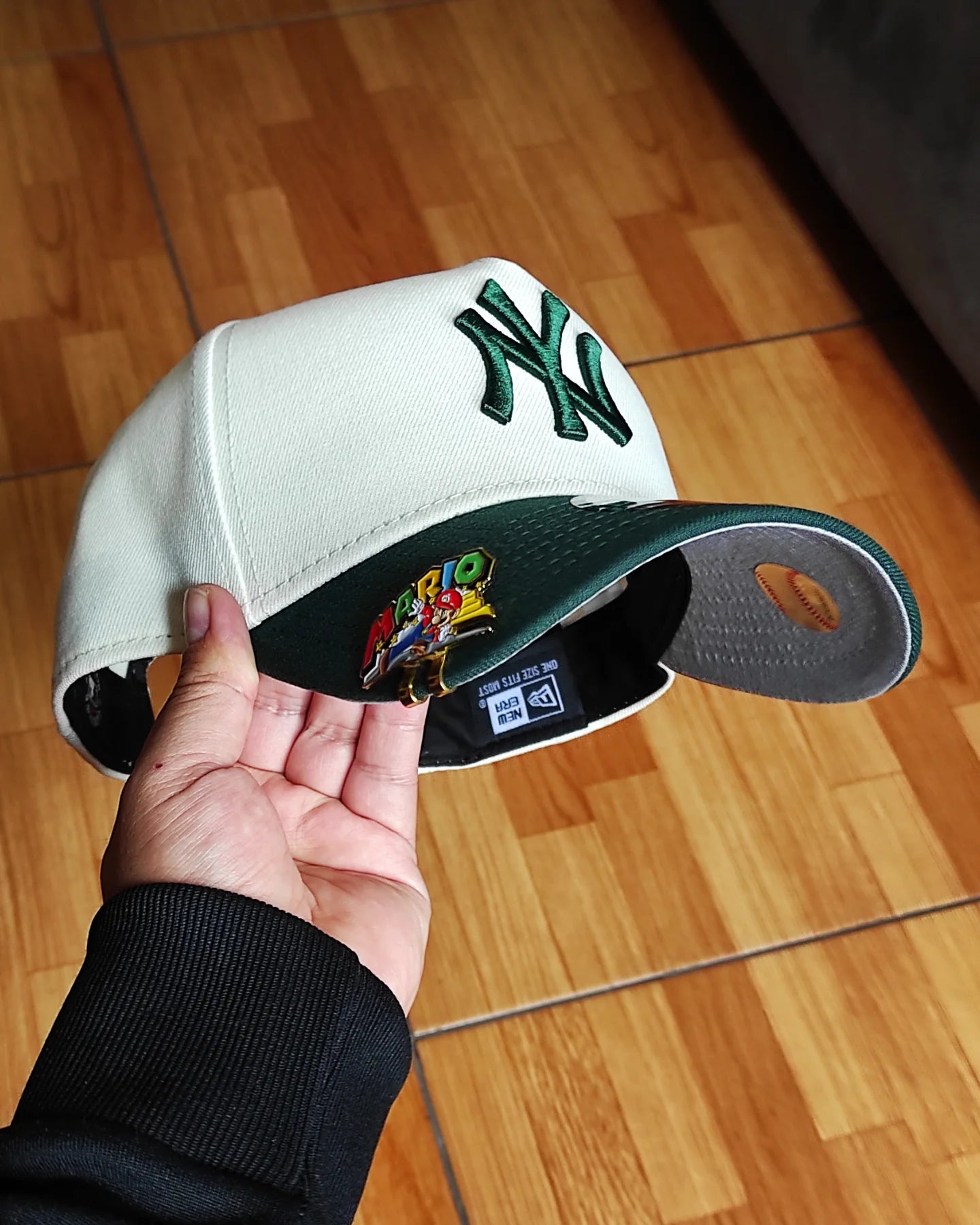 New Era New York Yankees  chrome dark green 9Forty Snapback Hat