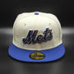 New Era 59 FIFTY Chaín stitch New York Mets - white - royal