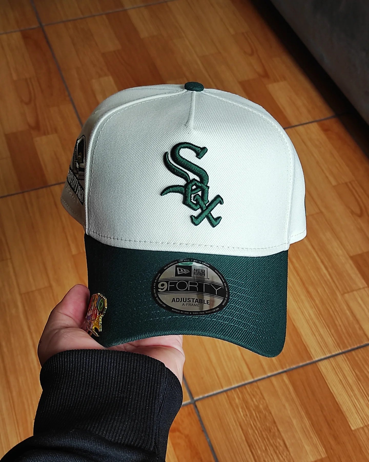 New Era Chicago White Sox comiskey chrome dark green 9Forty Snapback Hat