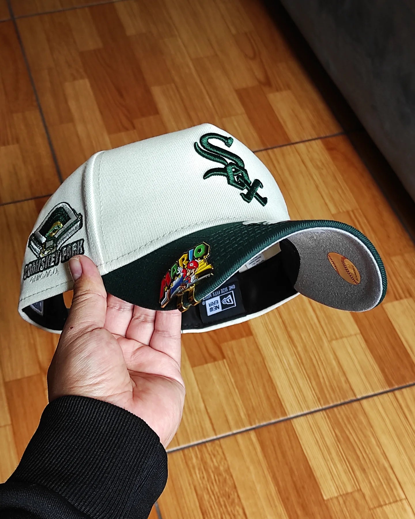 New Era Chicago White Sox comiskey chrome dark green 9Forty Snapback Hat