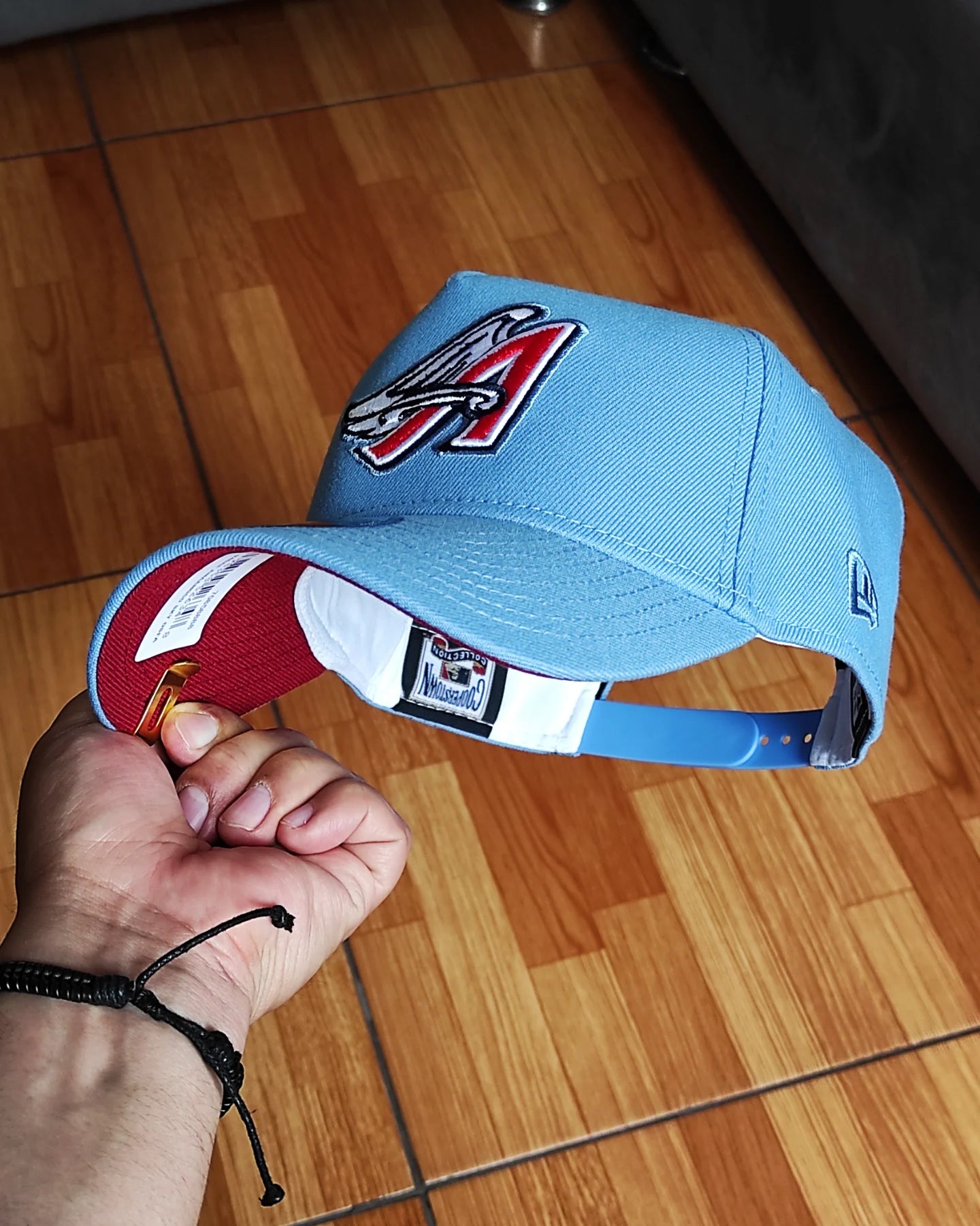 New Era Anaheim Angels Cooperstown Sky Blue 40th Anniversary  9Forty A-Frame Snapback