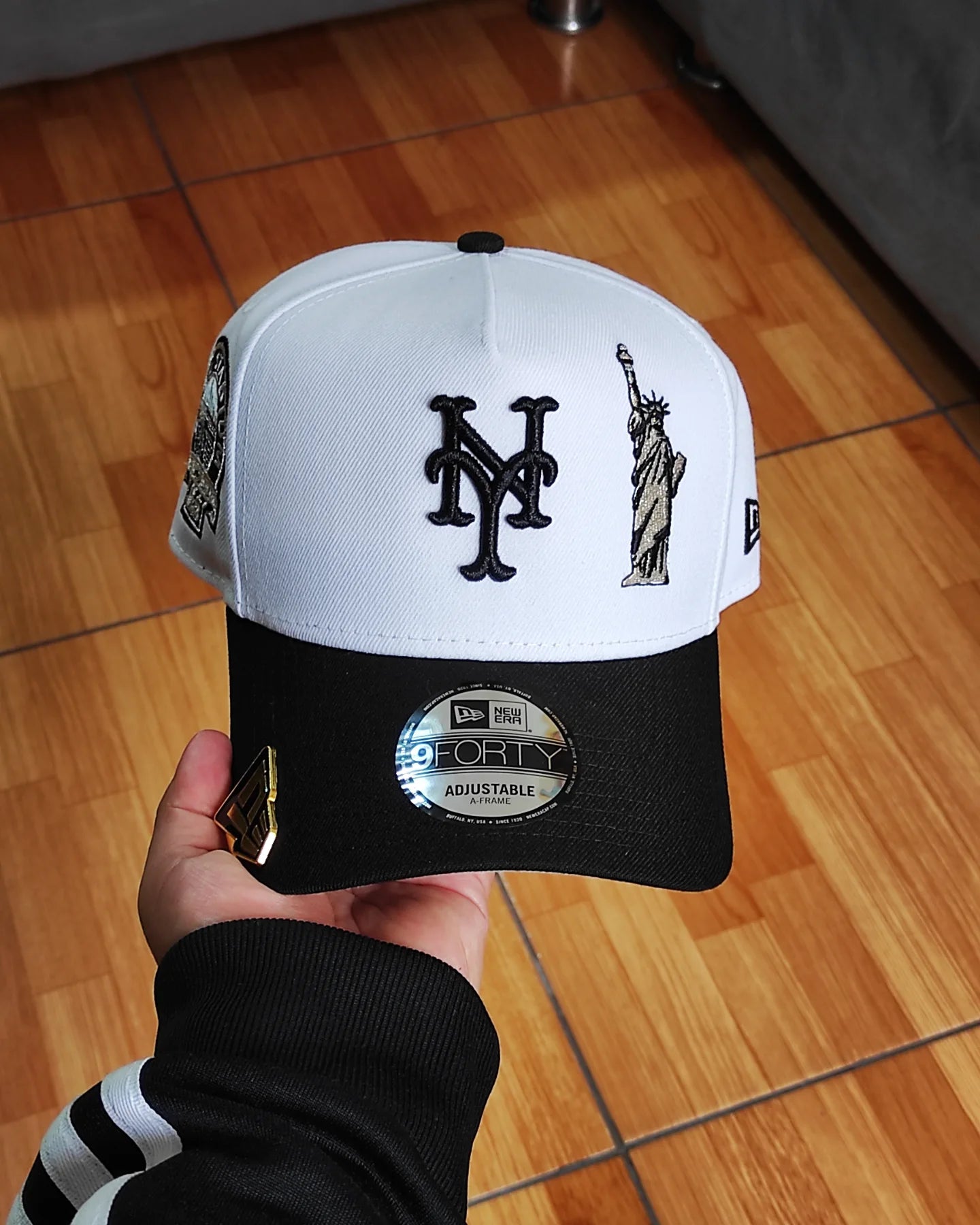 New Era New York Mets blanco negro LIBERTY 🗽 9forty a-frame