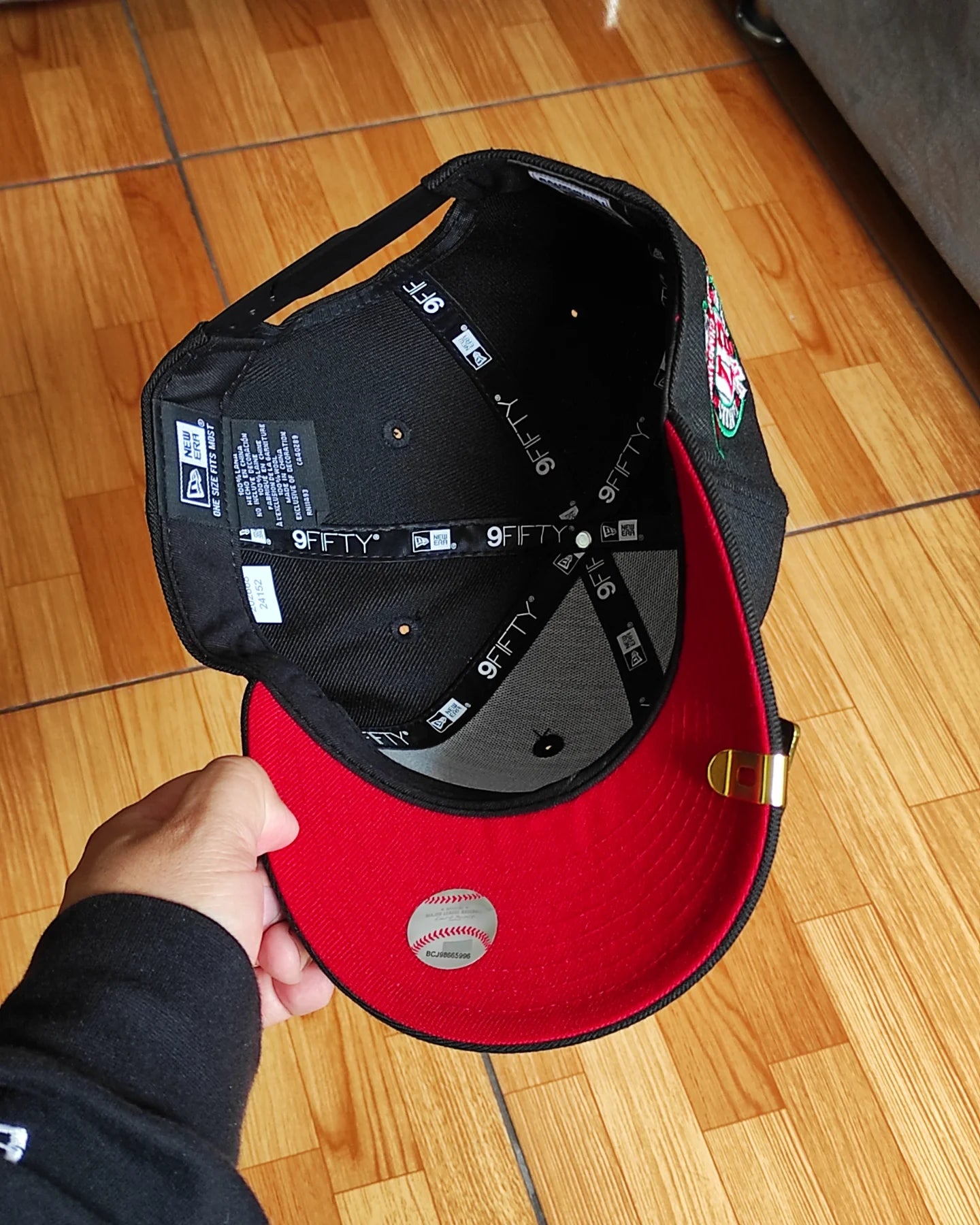 New Era New York Yankees 27world champions colección rose🌹black red 9fifty Snapback - glow in the dark 🔦