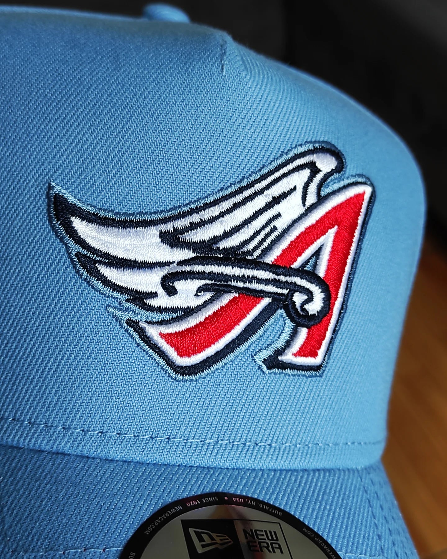 New Era Anaheim Angels Cooperstown Sky Blue 40th Anniversary  9Forty A-Frame Snapback