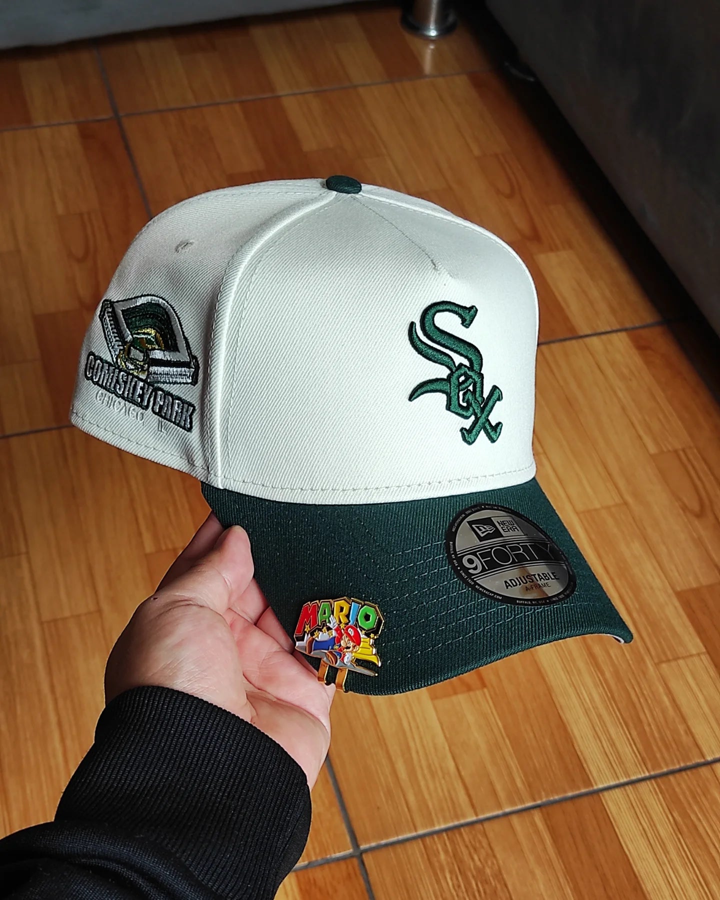 New Era Chicago White Sox comiskey chrome dark green 9Forty Snapback Hat