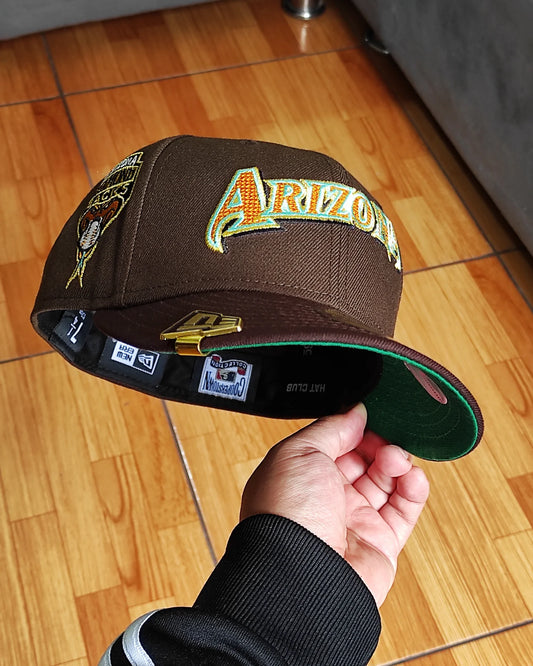 New Era 59 Fifty Arizona Diamondbacks Fields inaugural patch brown