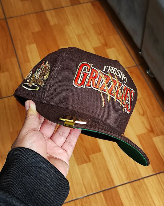 New Era Fresno Grizzlyes Gold edition 9FIFTY a-frame snapback