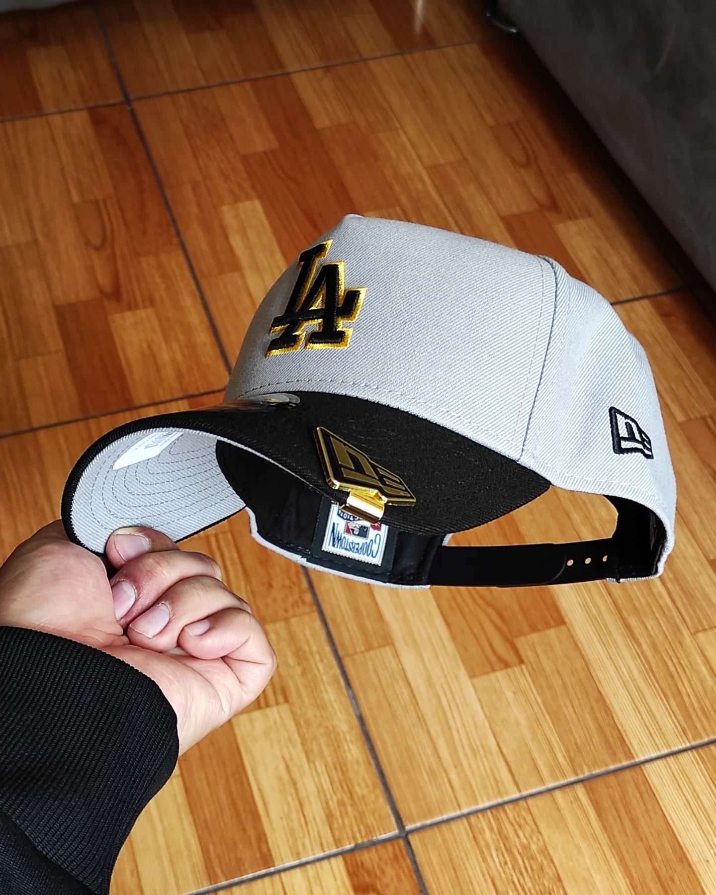 New Era Los Angeles Dodgers 40th aniversario plomo negro - 9 Forty A-FRAME