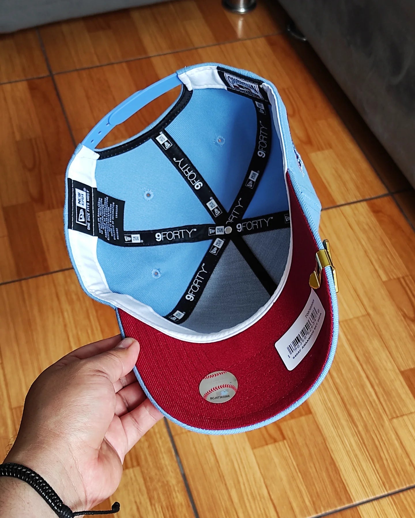 New Era Anaheim Angels Cooperstown Sky Blue 40th Anniversary  9Forty A-Frame Snapback