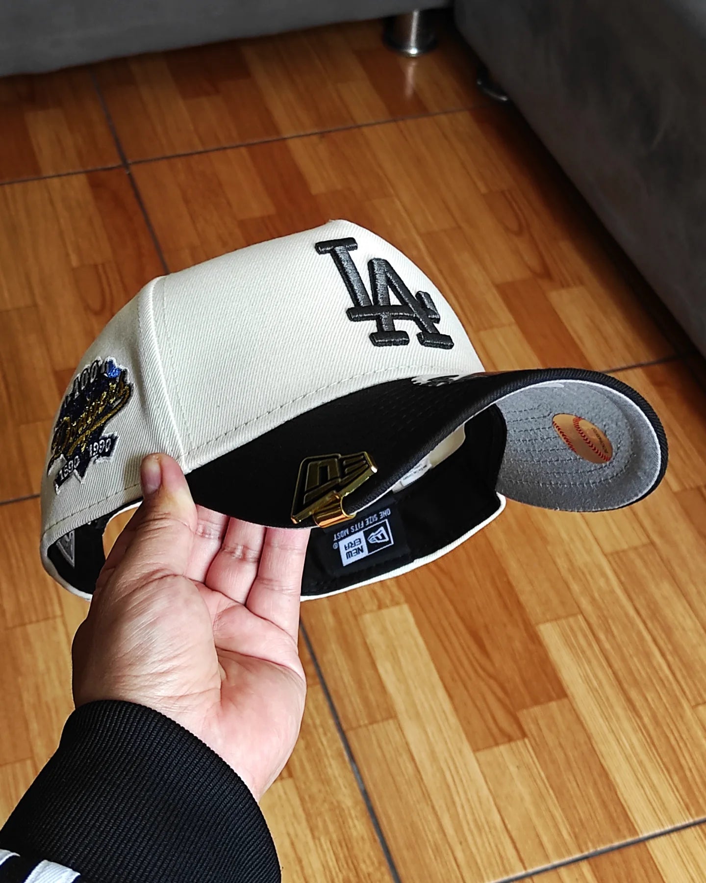 New Era Los Angeles Dodgers 100 TH aniversario Chrome black 9 Forty A-FRAME