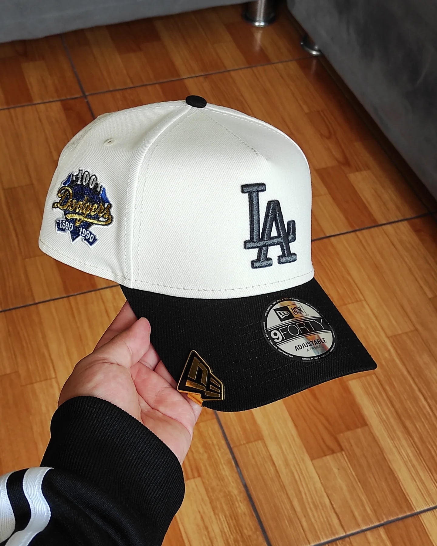 New Era Los Angeles Dodgers 100 TH aniversario Chrome black 9 Forty A-FRAME