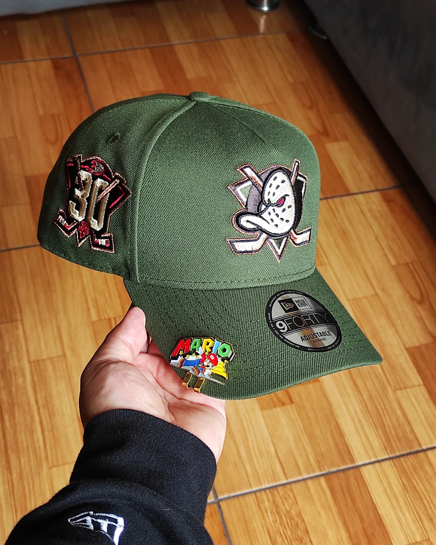 New Era Anaheim Ducks 30th Anniversary Horror Pack🔪  Green Edition 9Forty A Frame Snapback Hat