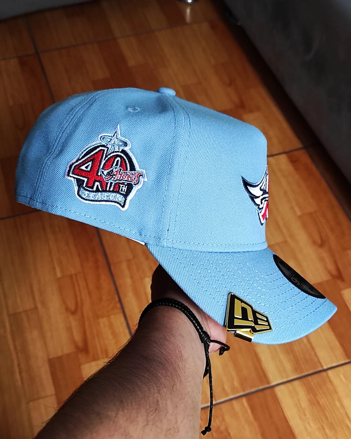 New Era Anaheim Angels Cooperstown Sky Blue 40th Anniversary  9Forty A-Frame Snapback