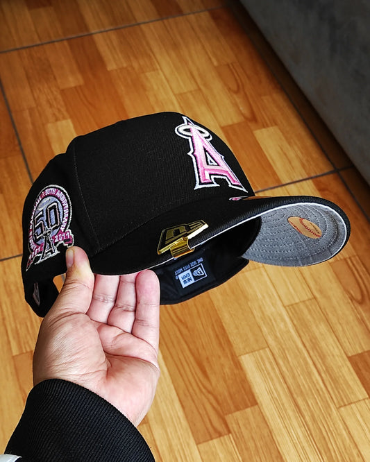 New Era Anaheim Angels 50th aniversario black pink 9fifty Snapback