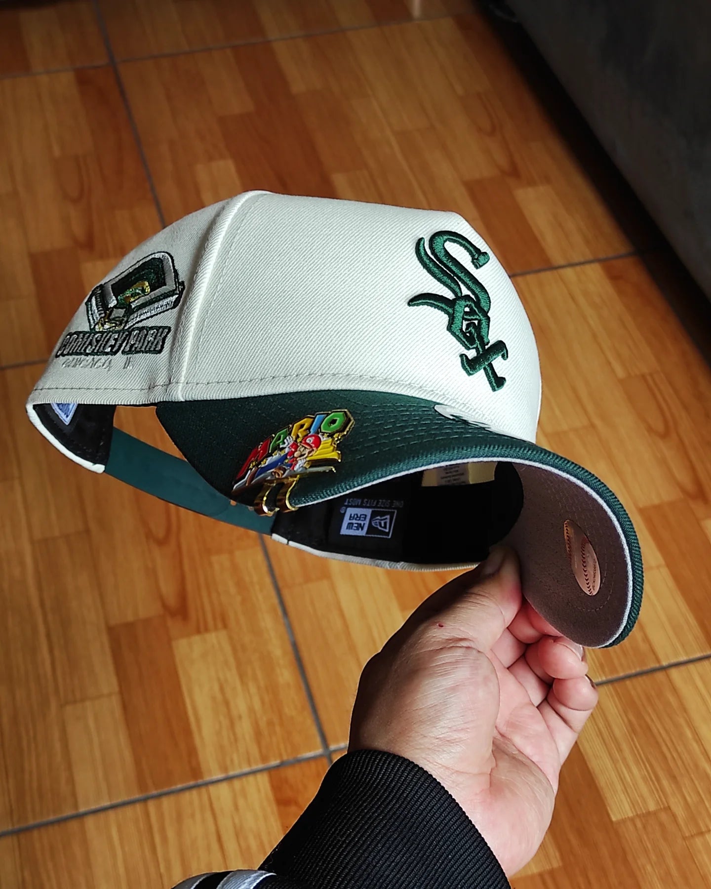 New Era Chicago White Sox comiskey chrome dark green 9Forty Snapback Hat