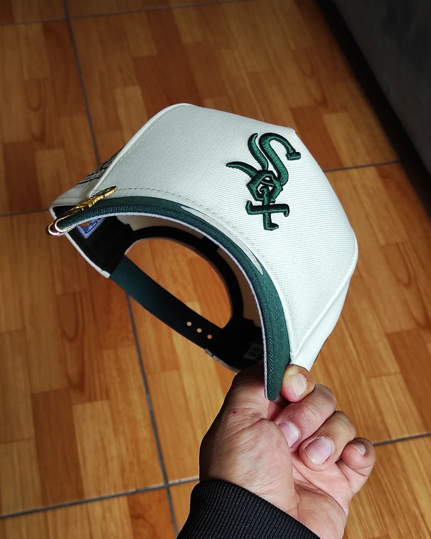 New Era Chicago White Sox comiskey chrome dark green 9Forty Snapback Hat