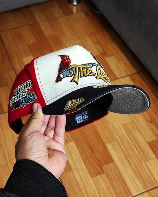 Red St. Louis Cardinals Navy   1982 World Series ñ New Era 9Fifty A-Frame Snapback