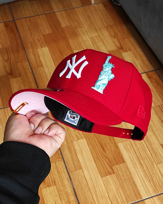 New Era New York Yankees 100th aniversario colección Liberty 🗽 9FIFTY Snapback - rojo