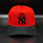 New Era New York Yankees naranja/ negro🎃 Corduroy 9 forty aframe Snapback