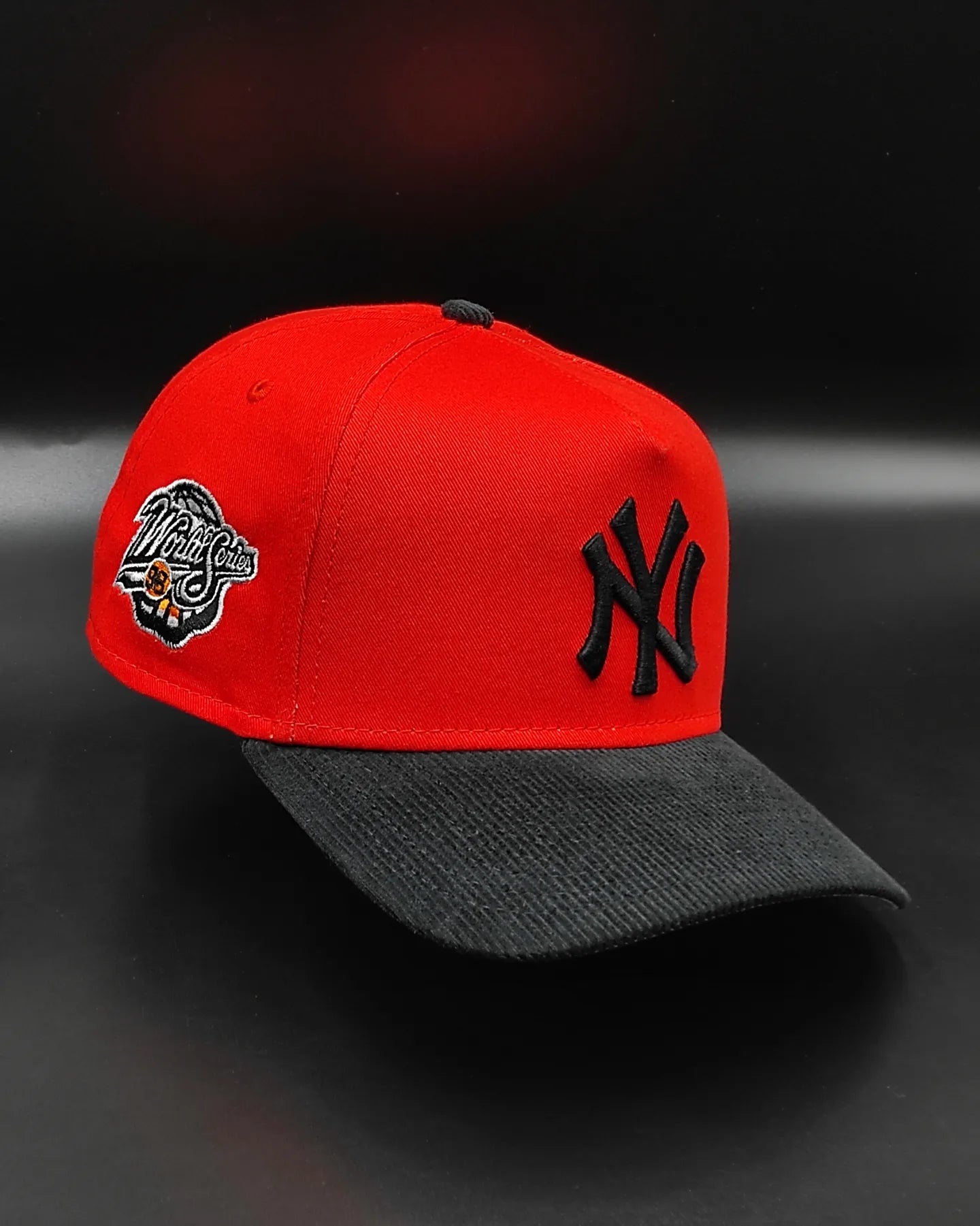 New Era New York Yankees naranja/ negro🎃 Corduroy 9 forty aframe Snapback