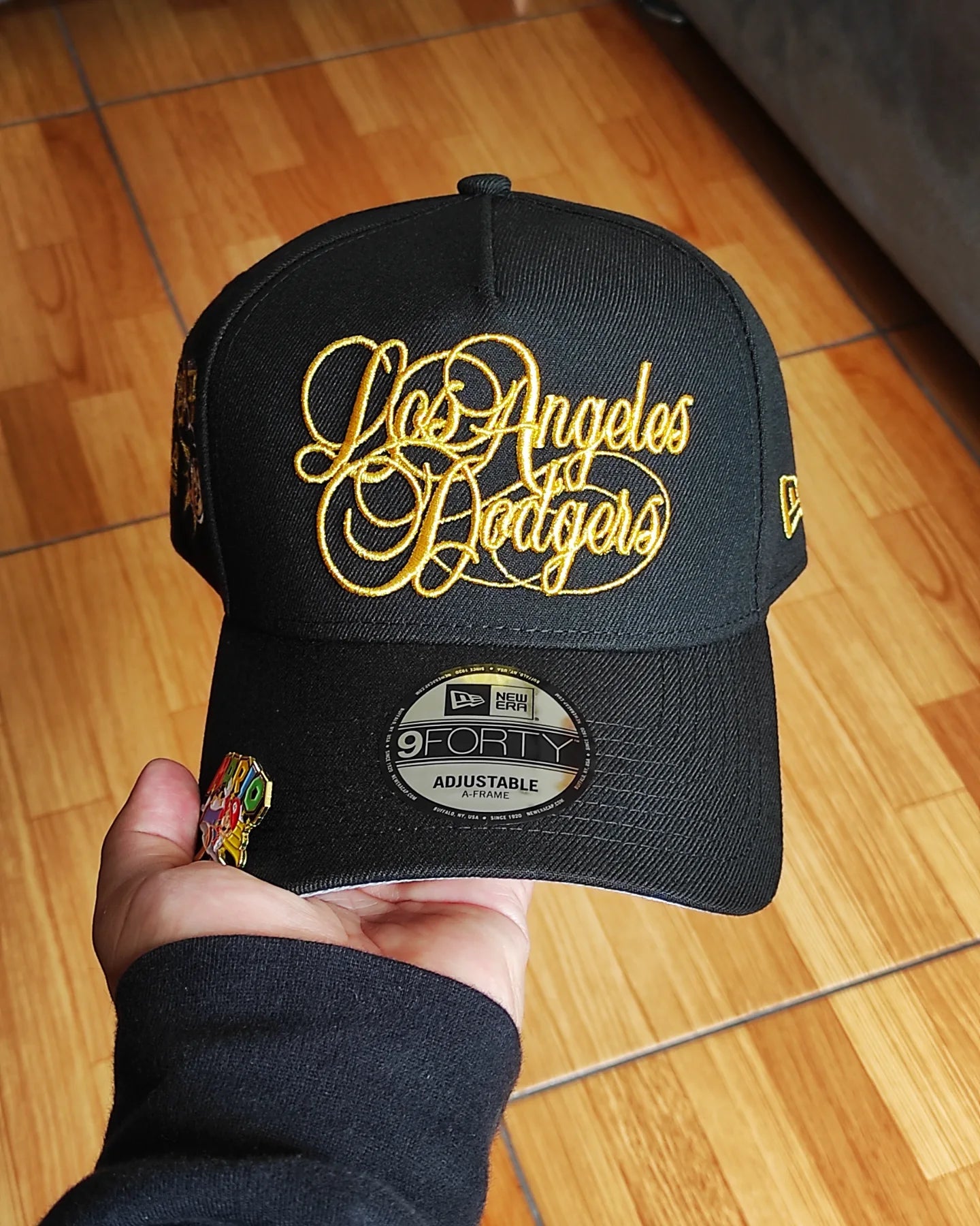 New Era Los Angeles Dodgers SCRIPT gold premium 9 FORTY A-FRAME