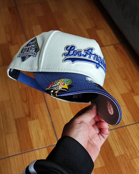 New Era Los Angeles Dodgers Chrome víscera Satinada Two Tone A Frame 9Forty Snapback Hat