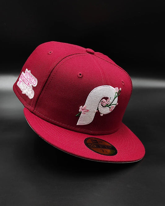 New Era Philadelphia Phillies 1980 World Series Bloom Pink - 59FIFTY Fitted