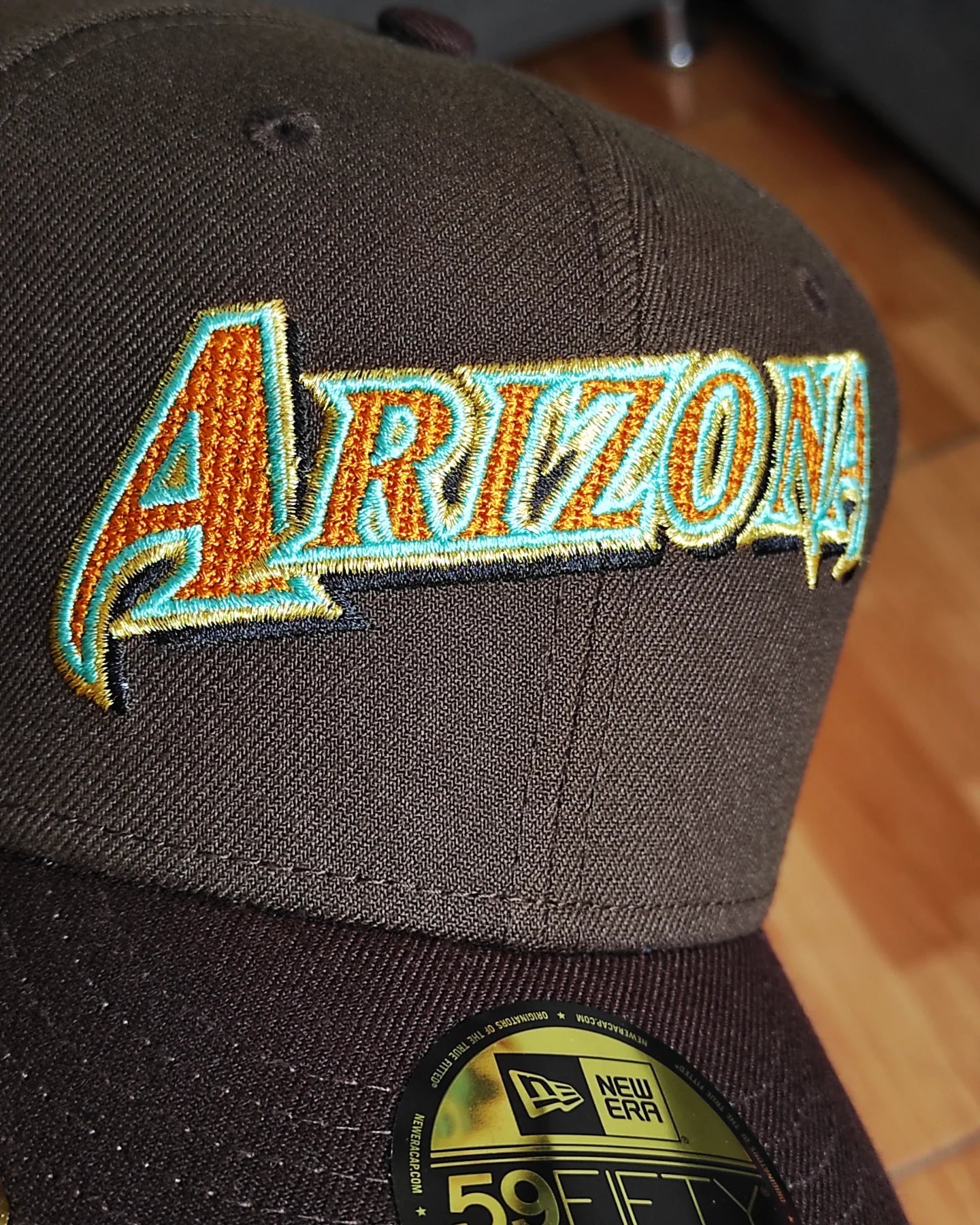 New Era 59 Fifty Arizona Diamondbacks Fields inaugural patch brown