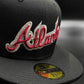 New Era Atlanta braves 150th anniversary black dome metallic edition 59fifty fitted hat