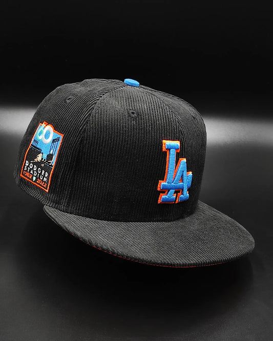 Los Angeles Dodgers Orange  60th Anniversary  New Era 59Fifty Fitted UV glow