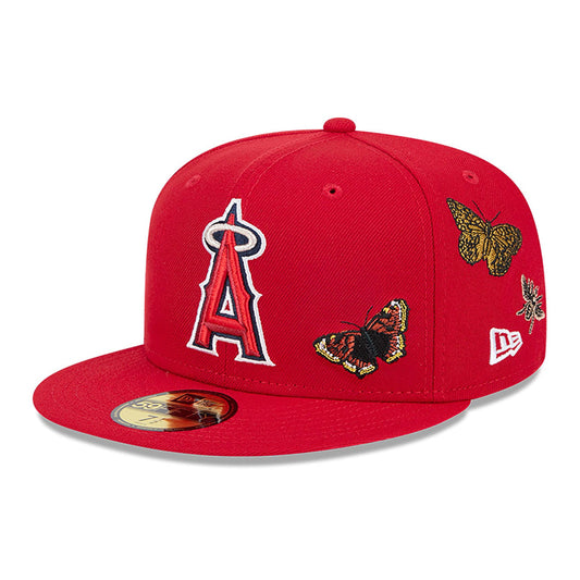 Red Felt Anaheim Angels Gray Bottom New Era 59Fifty Fitted