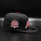 New Era Atlanta braves 150th anniversary black dome metallic edition 59fifty fitted hat