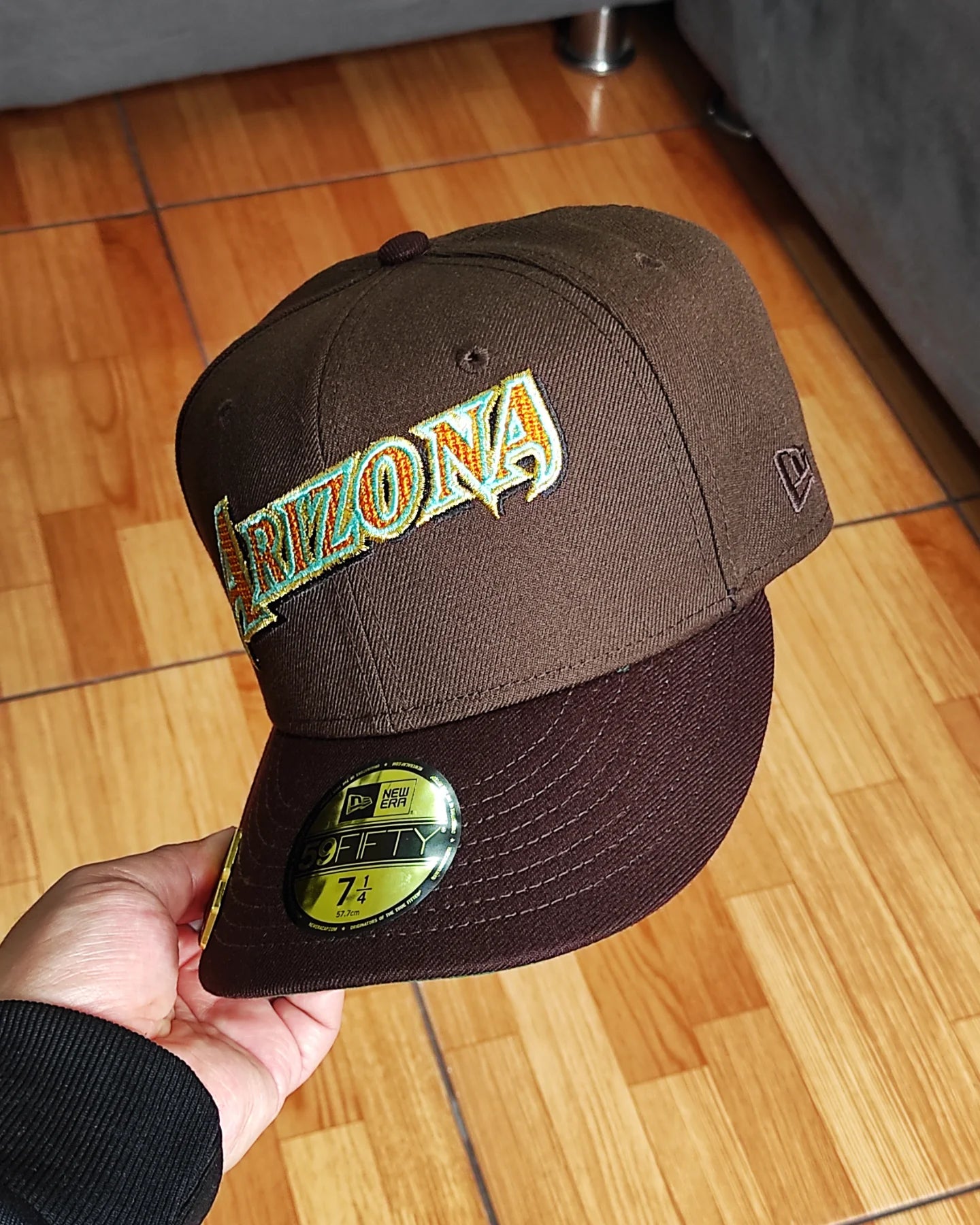 New Era 59 Fifty Arizona Diamondbacks Fields inaugural patch brown