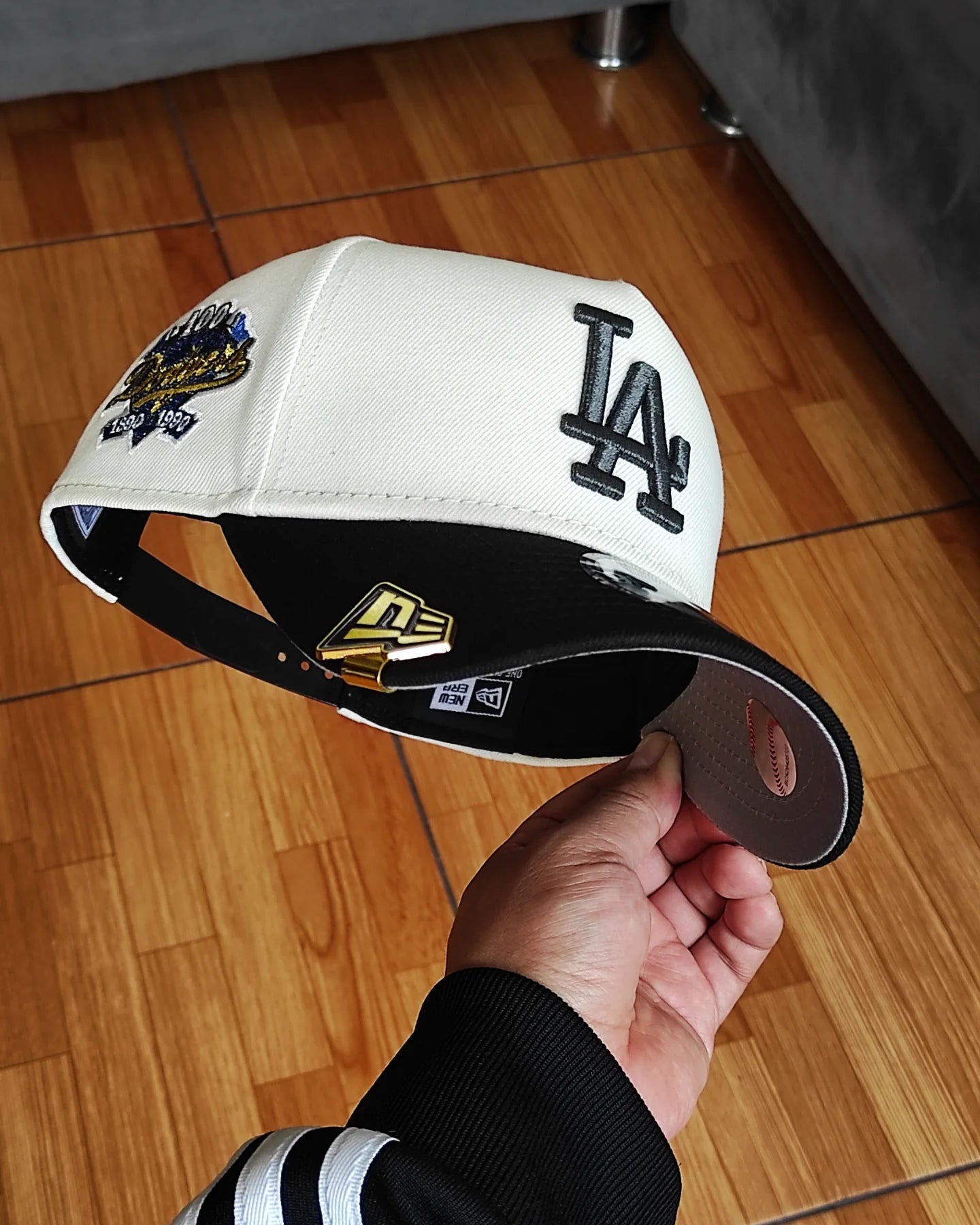 New Era Los Angeles Dodgers 100 TH aniversario Chrome black 9 Forty A-FRAME