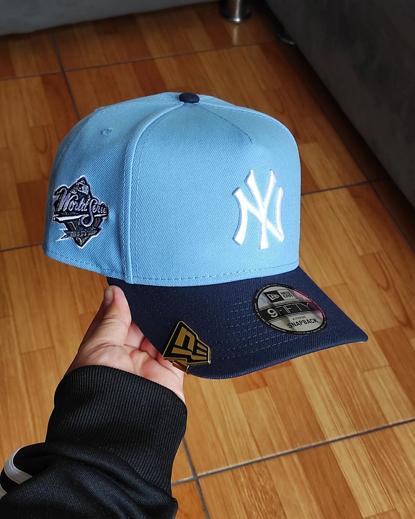 New Era New York Yankees World series 1999 SKY/Blue  Two tone 9FIFTY A-FRAME Snapback