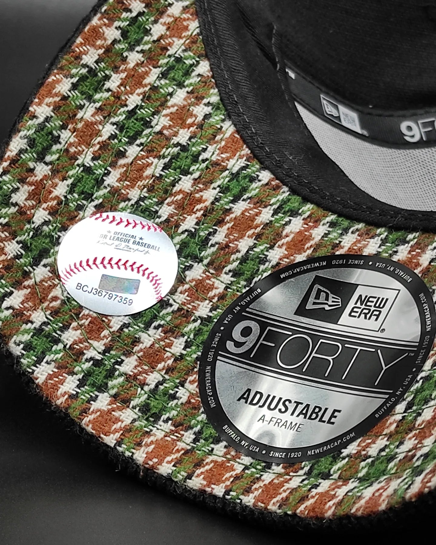 New Era Atlanta braves"Corduroy Black" 9 Forty A-FRAME snapback