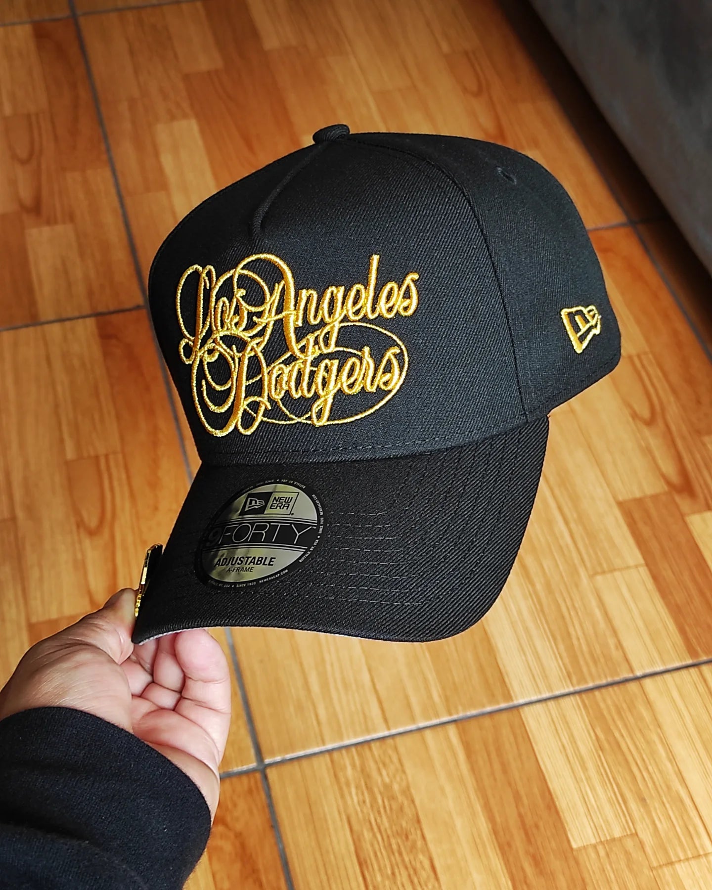 New Era Los Angeles Dodgers SCRIPT gold premium 9 FORTY A-FRAME