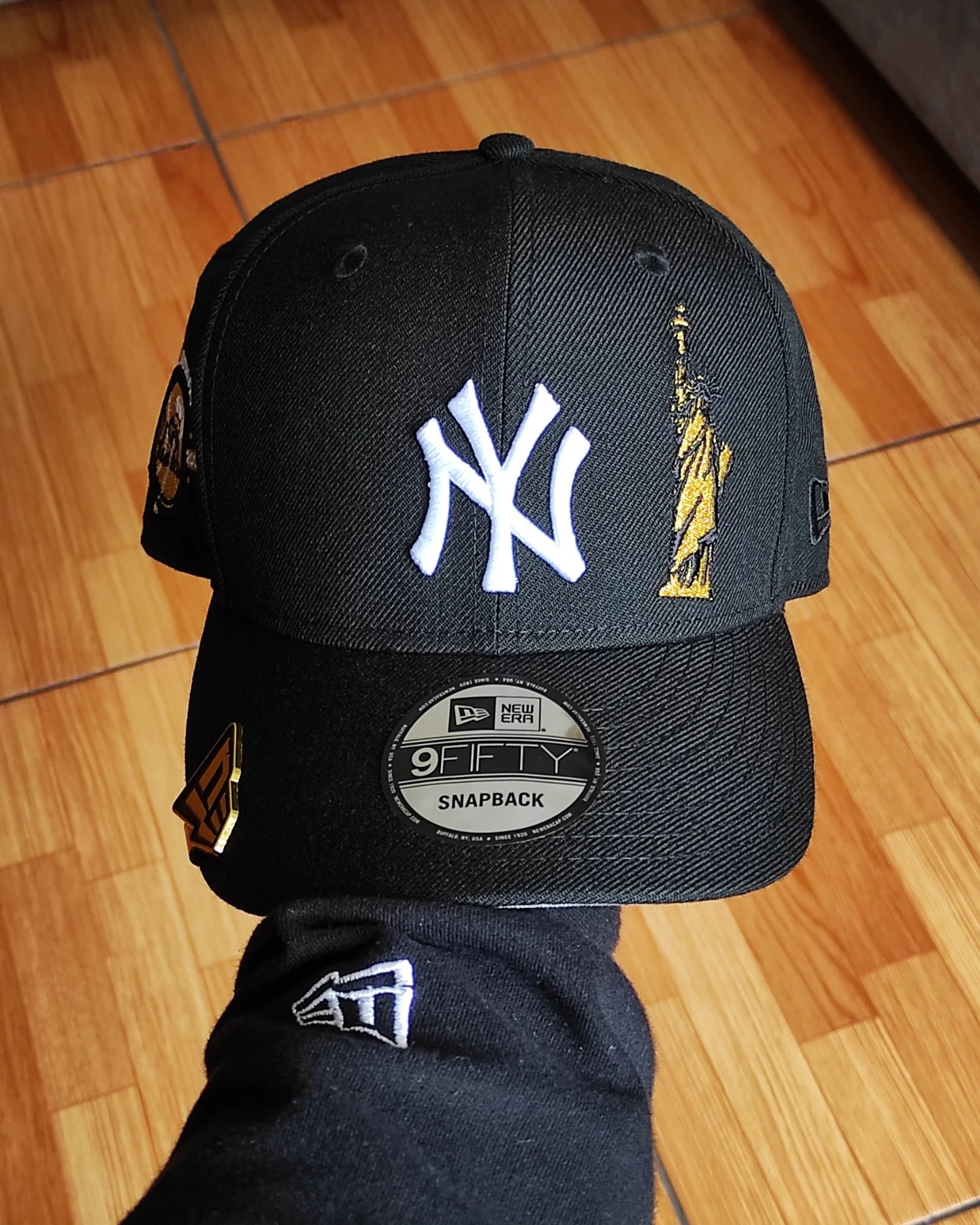 New Era New York Yankees 100th aniversario series colección Liberty 🗽 9 FIFTY Snapback - negro