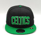 New Era Boston Celtics 9Fifty snapback Negro con Verde colección jersey